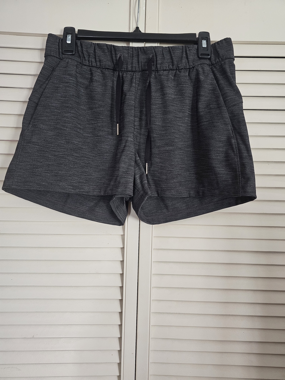 lululemon athletica Dark Gray Heather Drawstring Athletic Shorts